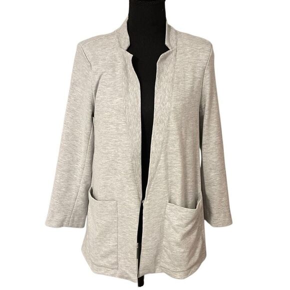 Marla Wynne Jackets & Blazers - Wynne Lounge Layers Rib Lapel Jacket